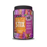 Tiki Cat Stix Mousse variedad-mega-jar: empaque práctico para porciones controladas.