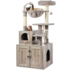 Timberer Gato Árbol con base estable para juego y descanso cómodo.