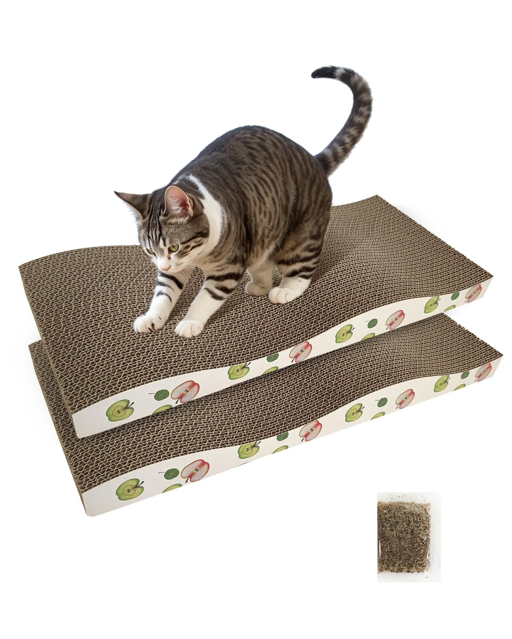 TIMHAKA tablero rasca-gatos corrugado de dos caras protege muebles.