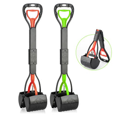 TIMINGILA Pooper Scooper con mango largo para recoger excrementos sin doblarse en el jardín