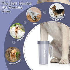 Tinioey limpiador de patas para perro grande, mango ergonómico, agarre cómodo para sesiones sin esfuerzo.