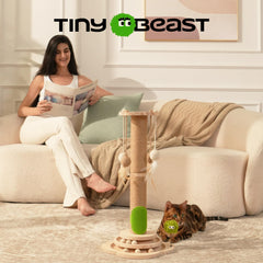 TinyBeast bolas colgantes de pluma, fomentan saltos y persecución.