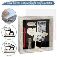 TIOTG caja memorial, detalle de soporte de collar metal para recuerdos