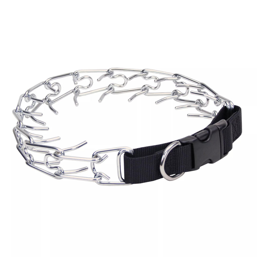 Titan collar de puas para perros con hebilla lateral, entrenamiento cómodo y seguro.