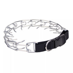 Titan collar de puas para perros con hebilla lateral, entrenamiento cómodo y seguro.