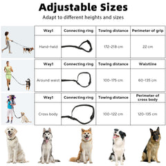 Tivray cinturon ajustable para dos perros permite libertad de movimiento sin usar las manos