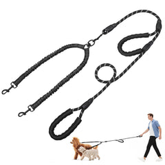 Tivray, doble correa para perros con manos esponja para paseos cómodos