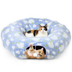 Tivray tunel gato 35pulgadas con bola: fomenta juego y exploración.