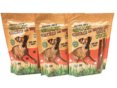 Premios para cachorros TJ's: palitos de pollo con arroz integral, sin trigo, para entrenamiento y snack.
