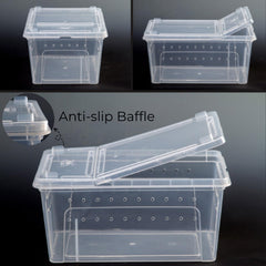 Tlence caja-reptiles-diseno-apilable-interbloqueo para almacenamiento seguro