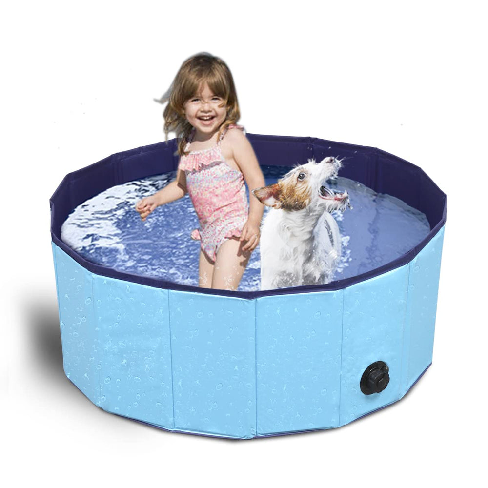 TMbsfatn piscina plegable para perros, superficie cómoda y almacenamiento sencillo.