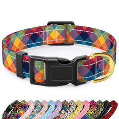 Collar reflectante TMOODEL para perros grandes con alta visibilidad nocturna.