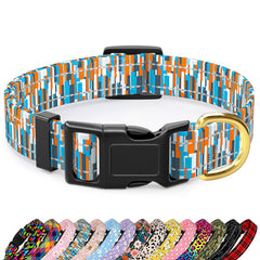 Collar reflectivo TMOODEL para perros grandes en nylon, alta visibilidad nocturna