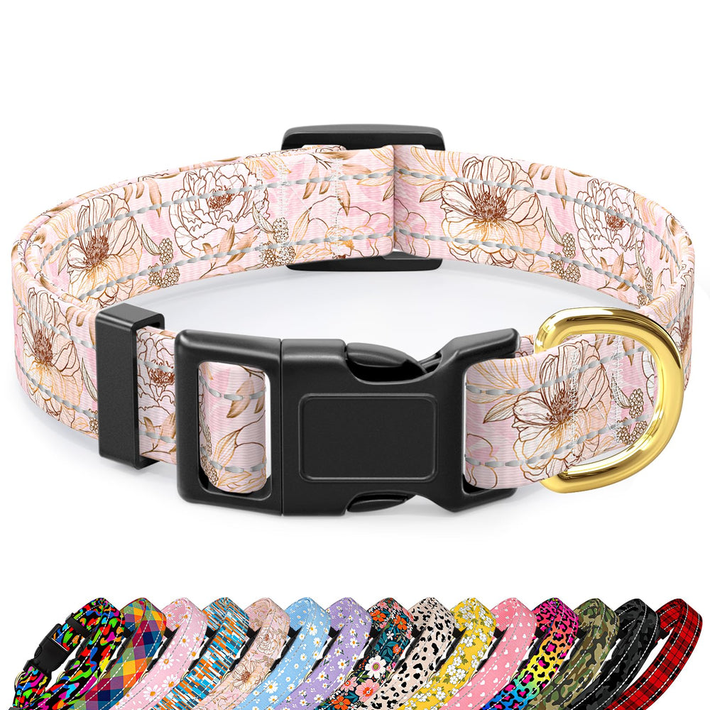 TMOODEL collar reflectivo grande para perro, mayor visibilidad nocturna.