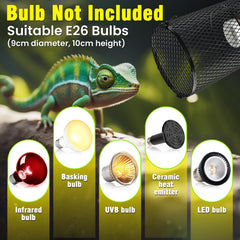 Malla protectora Tobebright para lámpara de calor, protección para reptiles.