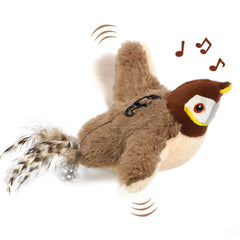 Tocirelo juguete gato pajaro batiente: interacción divertida para juego diario.