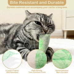 Tocirelo juguetes catnip costuras resistentes, diseño duradero ante mordidas