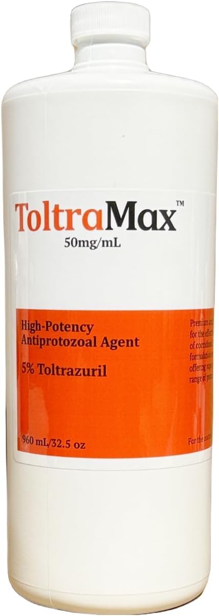 ToltraMax botella Toltrazuril 5% para animales, dosificación fácil