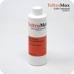 ToltraMax Toltrazuril 2.5% suspensión oral facilita la dosificación diaria.