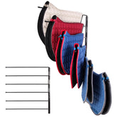 TOMESHA soporte de mantas de caballo en pared para acceso rápido y orden.