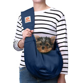 Tomkas bolsa portador para perro pequeño con apertura grande para paseos cómodos