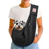 Tomkas portador para perro pequeño con bolsillo delantero de cremallera para llaves y teléfono