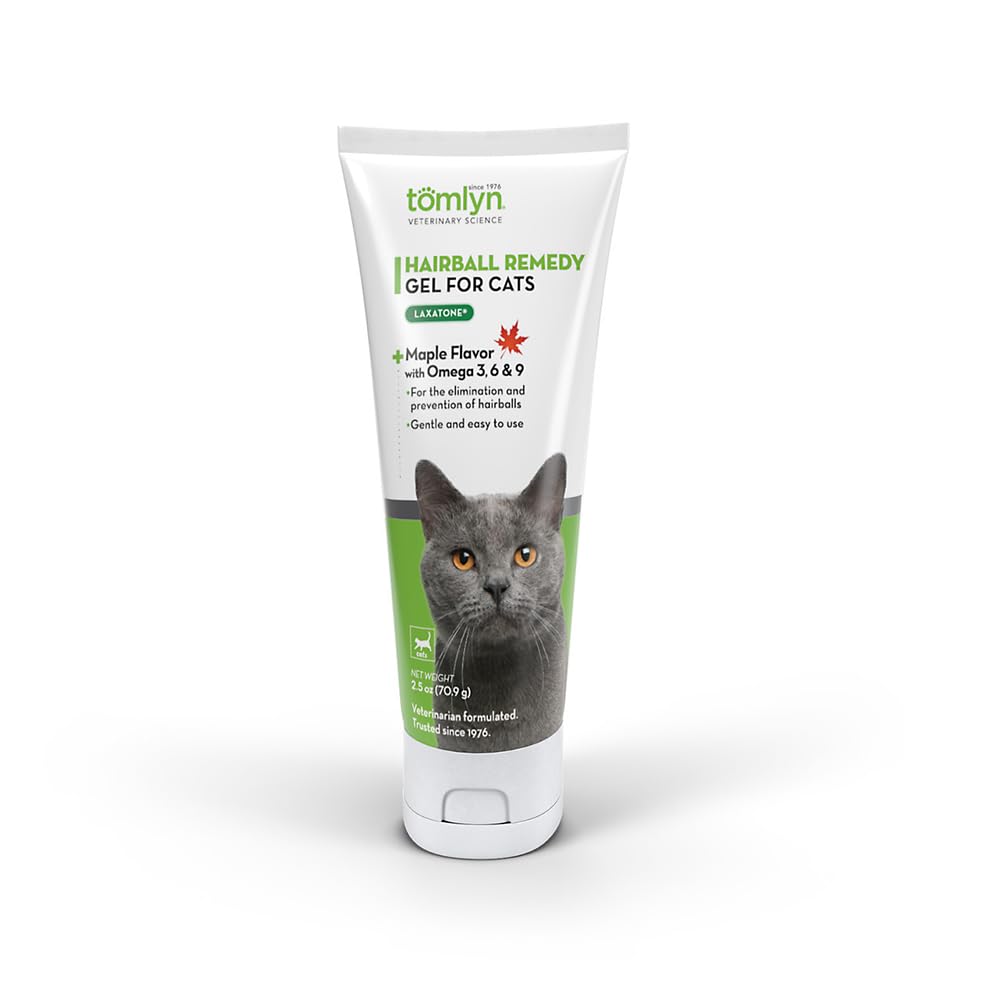 Tomlyn Laxatone gel sabor arce para gatos, ayuda a pasar pelo ingerido