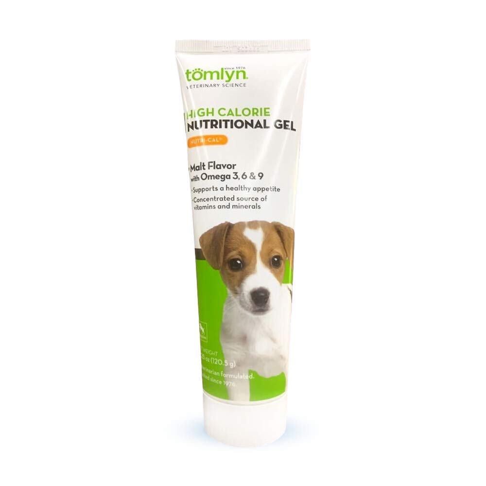 Tomlyn Nutri-Cal gel nutritivo para cachorros, aporta calorías extra para crecimiento.