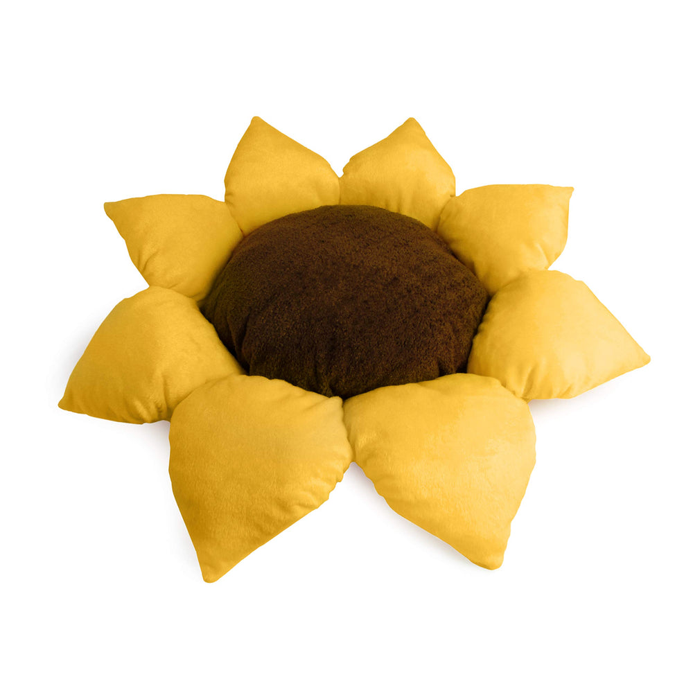 TONBO cama felpa suave con diseño girasol para comodidad diaria.