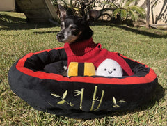 TONBO Sushi Bed: centro peludo para sueño cómodo y profundo.