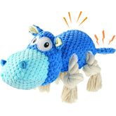 TOOPTATE Juguete para perros agresivos azul, resistente y duradero para mordidas.