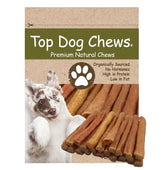 Top Dog Chews Tendón de Pavo Redondo Suave en empaque, ideal para entrenamiento suave.