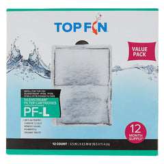 Top Fin Silenstream PF-L cartuchos de filtración para agua clara en acuarios.