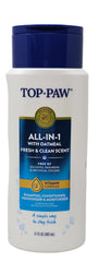 Top Paw Champú Avena, tapa abatible para uso fácil durante el baño.