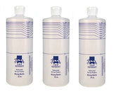Botella Top Performance con marcas de dilución para mezclar champús de mascotas con precisión.