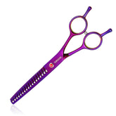 TOPGOOSE Tijera despunte para perro de 7,5 pulgadas con filo profesional para un acabado natural