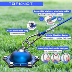 TopKNOT cable de acero inoxidable de 5 mm, duradero para uso al aire libre