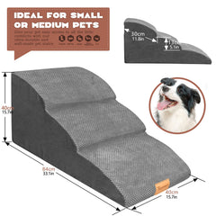 Topmart escaleras para perros en espuma de alta densidad para uso cómodo