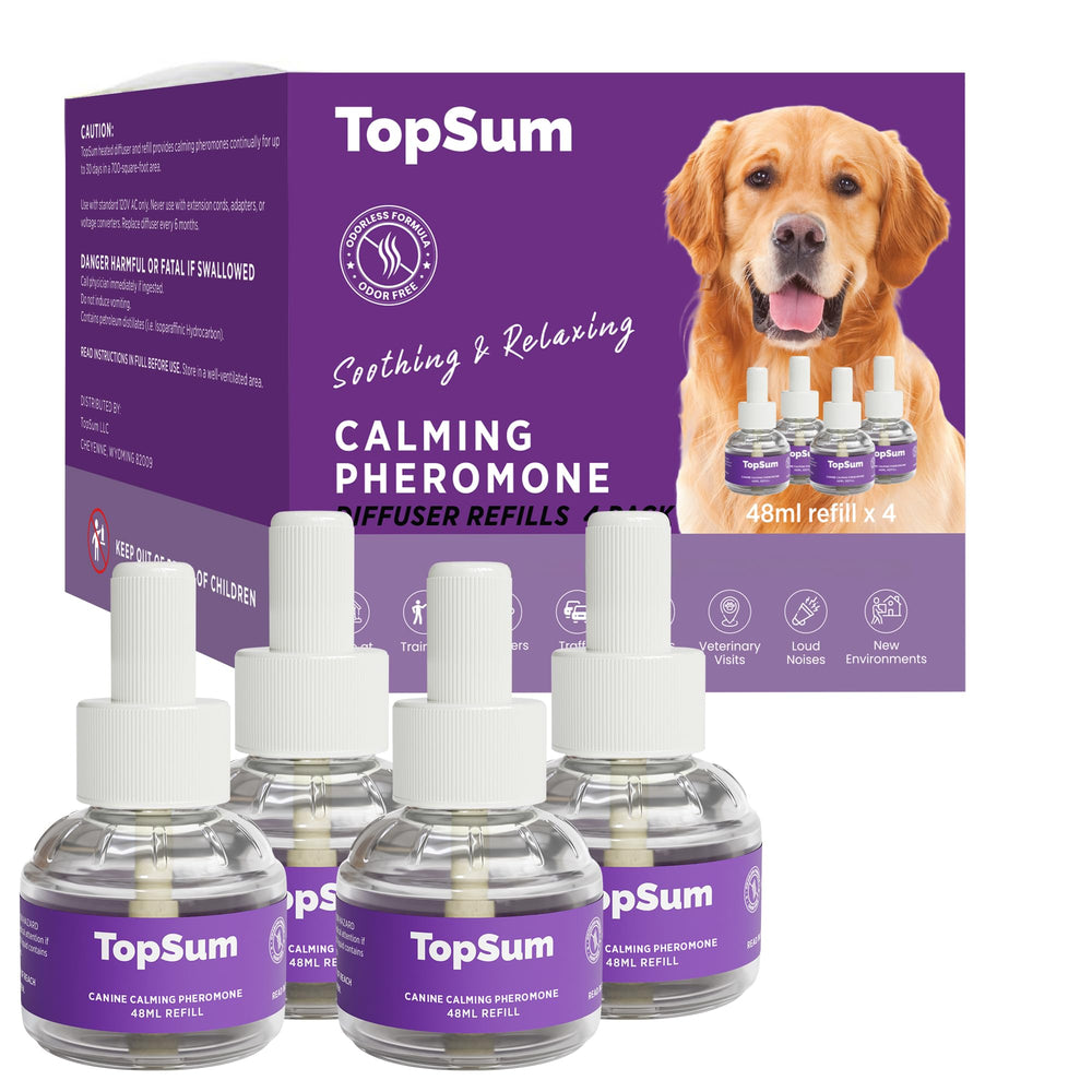 TopSum difusor calmante para perro encendido en enchufe crea ambiente sereno