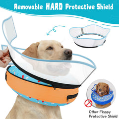 Toptakeit collar rosquilla inflable para perro, limpieza fácil gracias a la funda extraíble.
