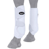 Botas Tough-1 ventiladas para Frente tamaño L en blanco, protegen contra agua y polvo.