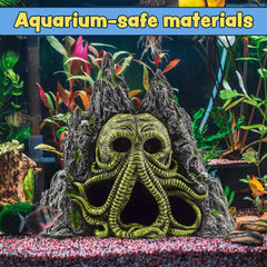 Toy Vault Cthulhu Caverna Acuario, decoración temática para terrarios