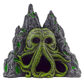 Toy Vault Cthulhu Monster, estatua para acuario con caverna que realza la temática