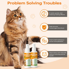 TPBEHMZ Deterrente para gatos, etiqueta frontal, fórmula natural y segura para mascotas