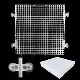 Divisor de acuario TQDXZA con panel rectangular, facilita crear zonas separadas.