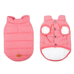 Chaleco TQFlow para perros, vista lateral, diseño ligero y cómodo.