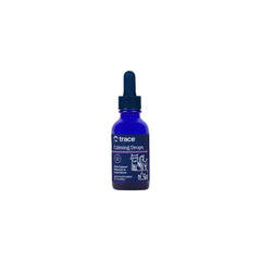 Gotas Trace Minerals para mascotas, botella que sugiere relajación diaria.