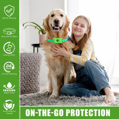 Trihood etiqueta-colgante sin químicos para la piel sensible de tu perro.