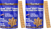 TRMC jerky de cordero real para perros, tiras de 7 pulgadas para premiar.