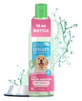 TropiClean aliento fresco: aditivo para agua que mejora el aliento del cachorro.